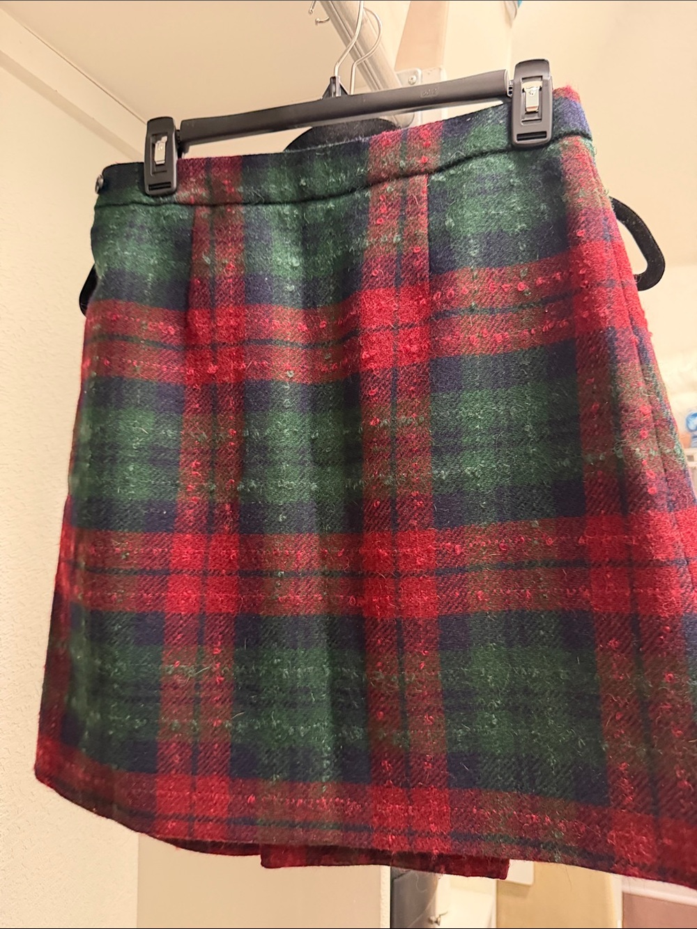 Brooks Brothers Red and Green Plaid Mini Skirt
